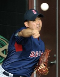 20090430DL入り.jpg　松坂大輔投手　ＤＬ後初ブルペンで投球